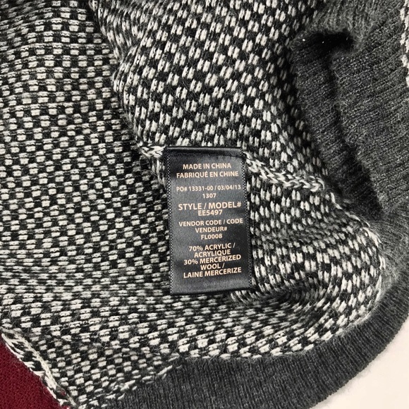 {Ella Moss} Long Sleeve Multicolored Sweater - Picture 6 of 6